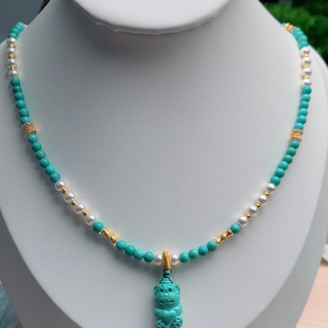 绿松石未镶嵌珠宝奇石3.8mm