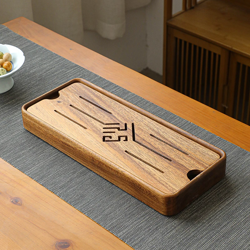 11家用茶盘干泡盘干泡台茶盘轻奢沥水日式小型长方形简约茶托盘