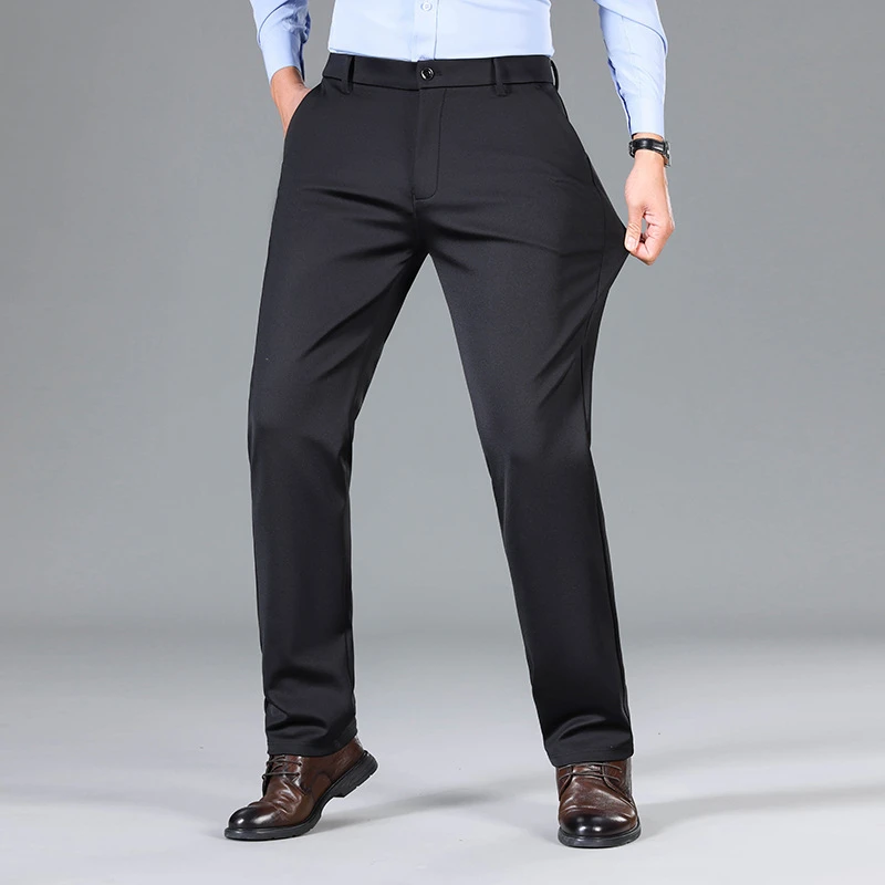 春秋百搭中年男裤商务休闲时尚裤子上班通勤日常宽松大码休闲裤