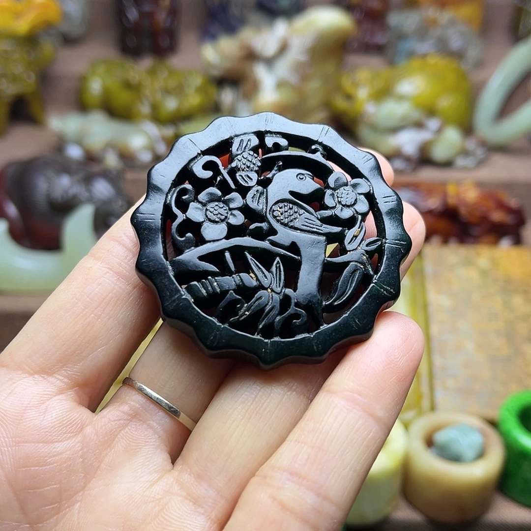 白玉菩提吊坠67。。