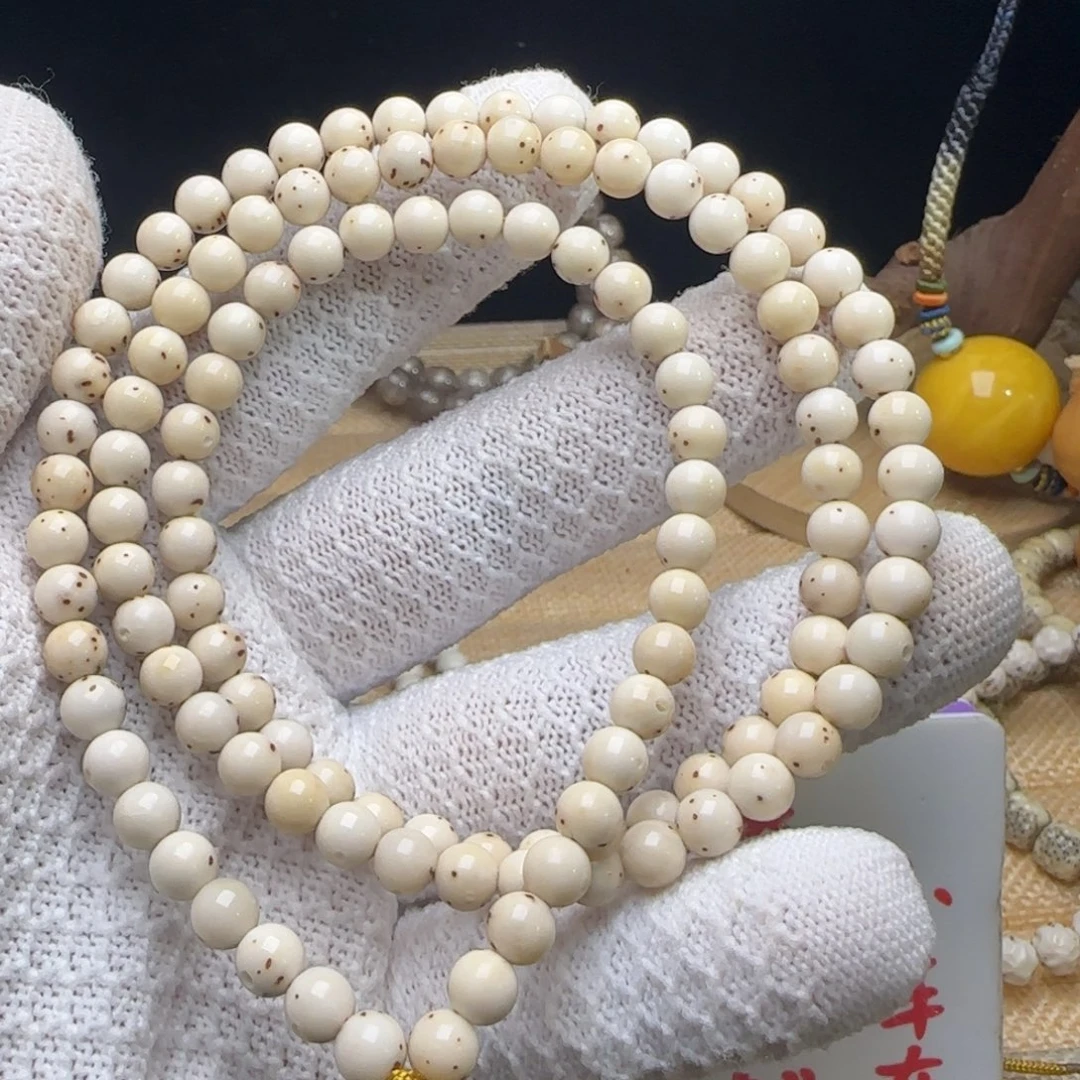 星月菩提手串6玉化冰糖圆珠108