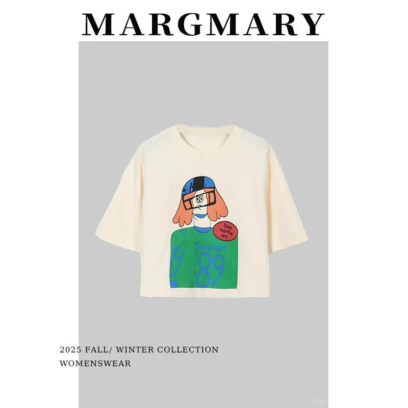 2025夏季设计师新款时尚潮流百搭轻奢宽松走秀款短袖