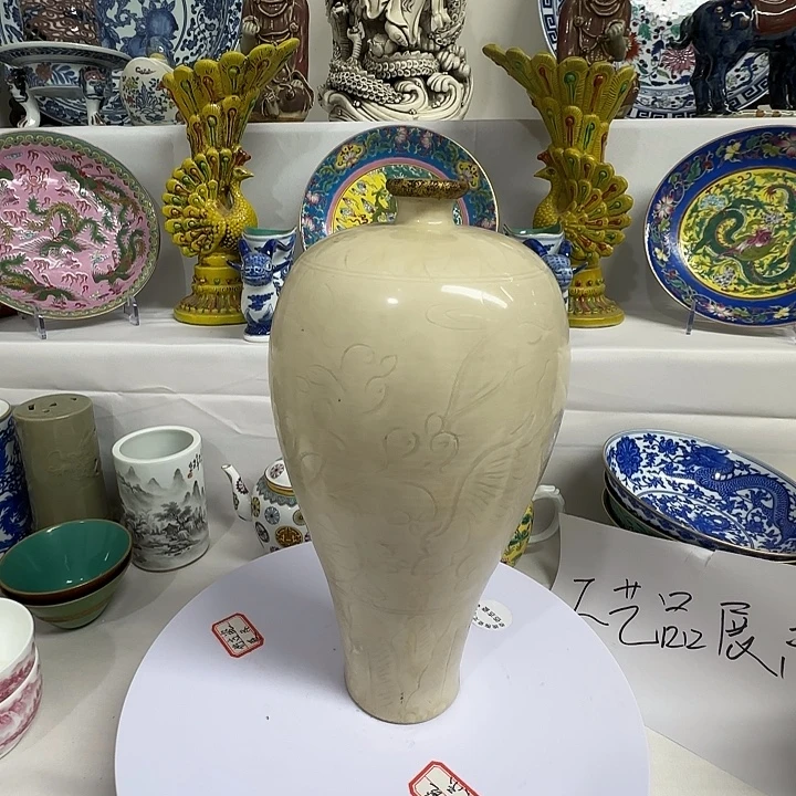 陶定窑瓷器梅瓶精品