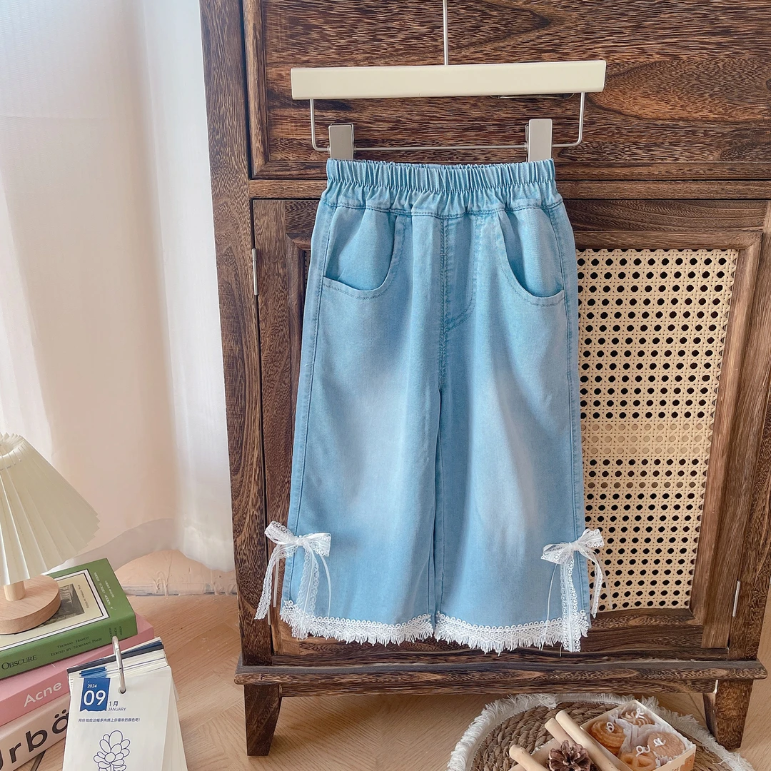 【热推爆款】女童牛仔裤夏款天丝新款天丝牛仔裤女婴儿夏季2025新款