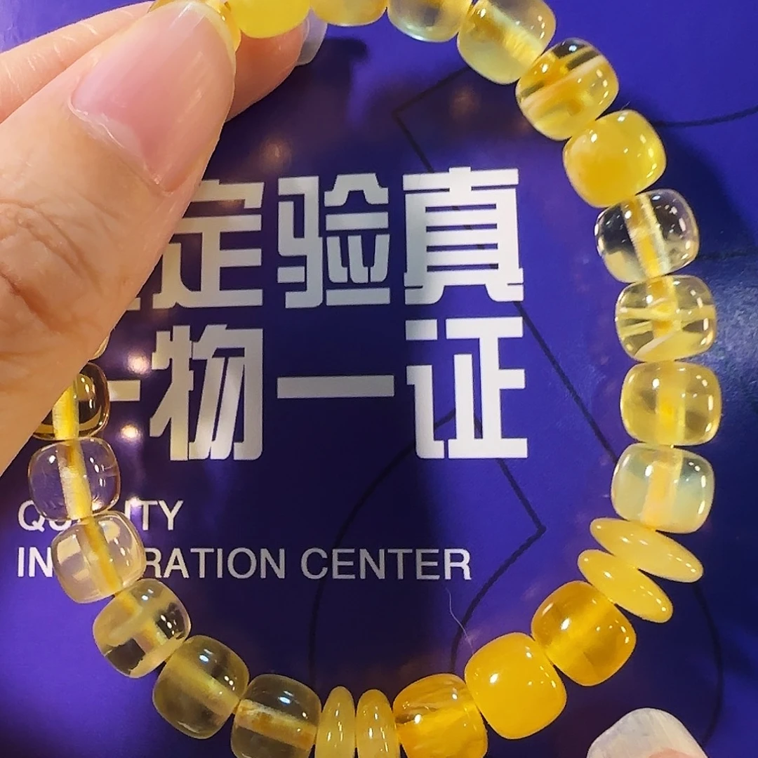 蜜蜡未镶嵌手串焦皮料8mm手串