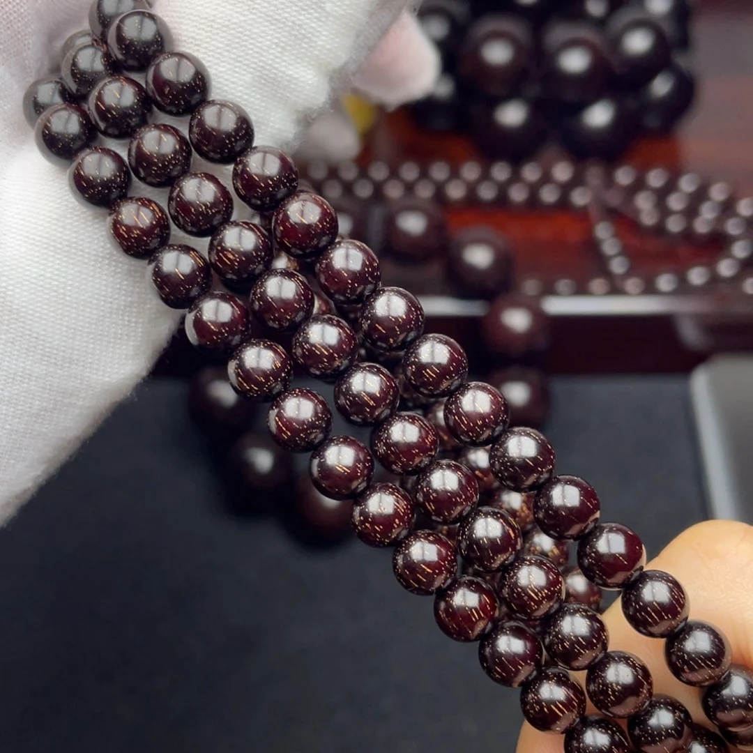 檀香紫檀（小叶紫檀）0.6 108颗 满金星