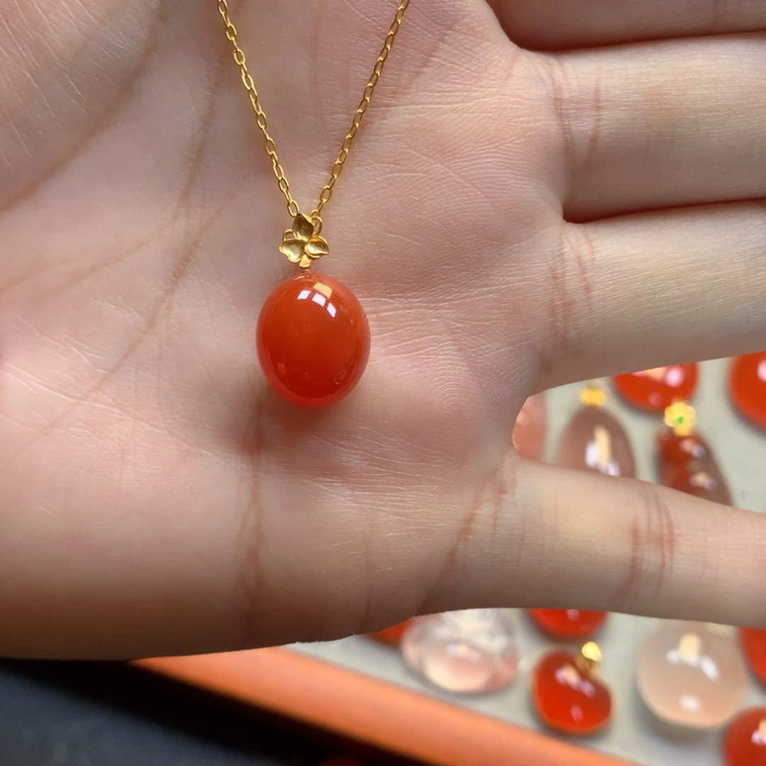 南红玛瑙未镶嵌颈饰