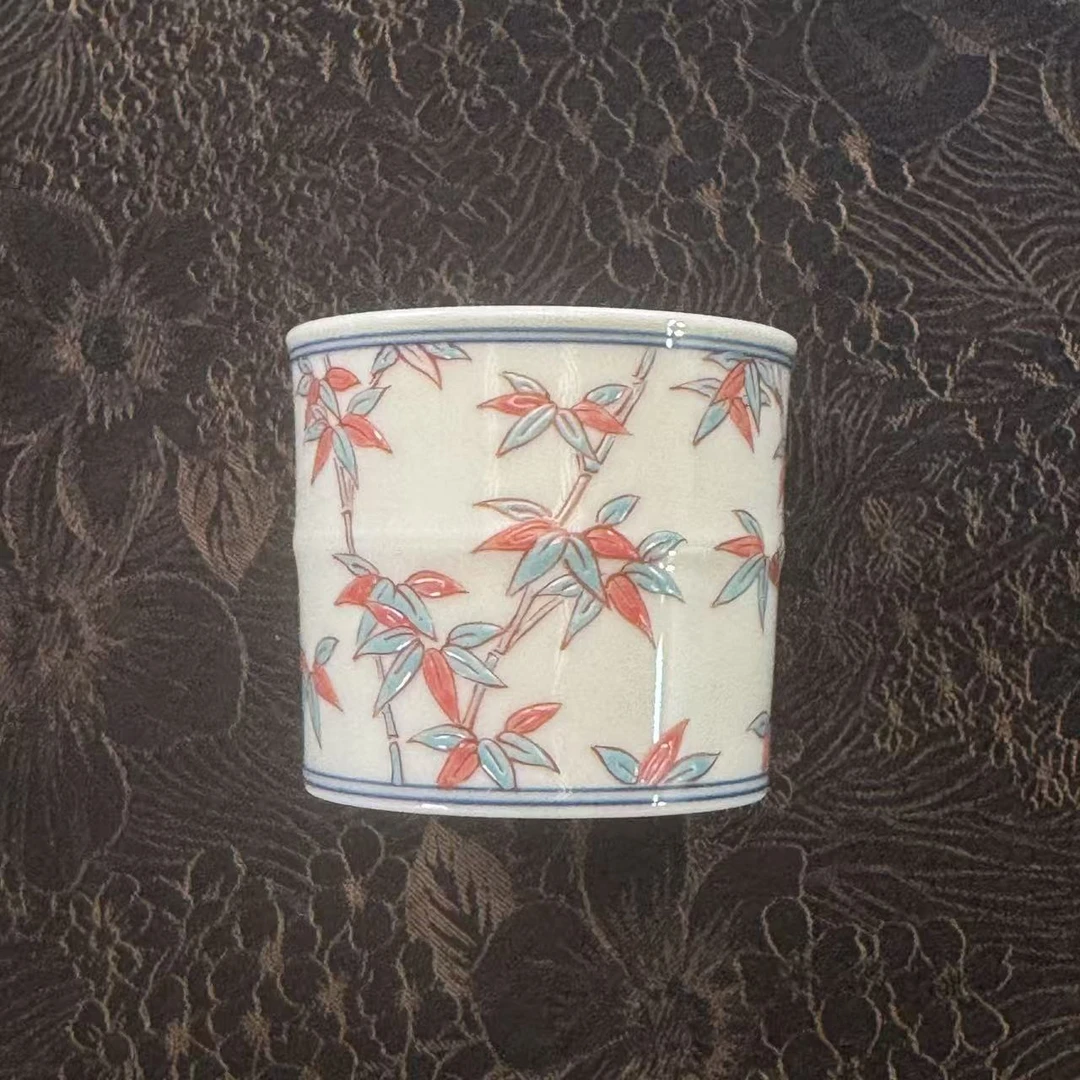 【非遗好物】立勤堂二号釉竹子竹节杯（EHY-B-054）