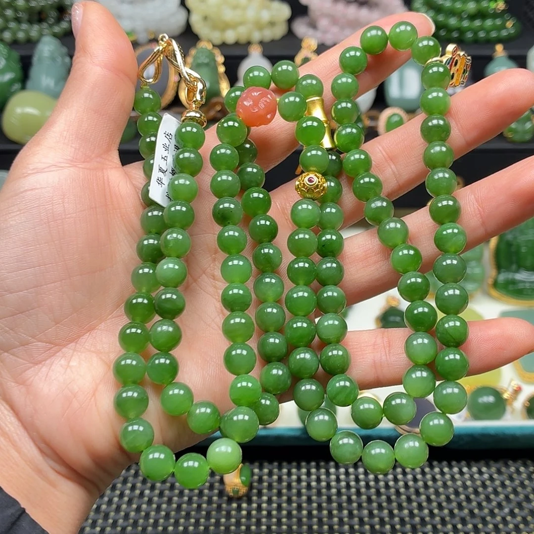 和田玉未镶嵌颈饰孤品漏