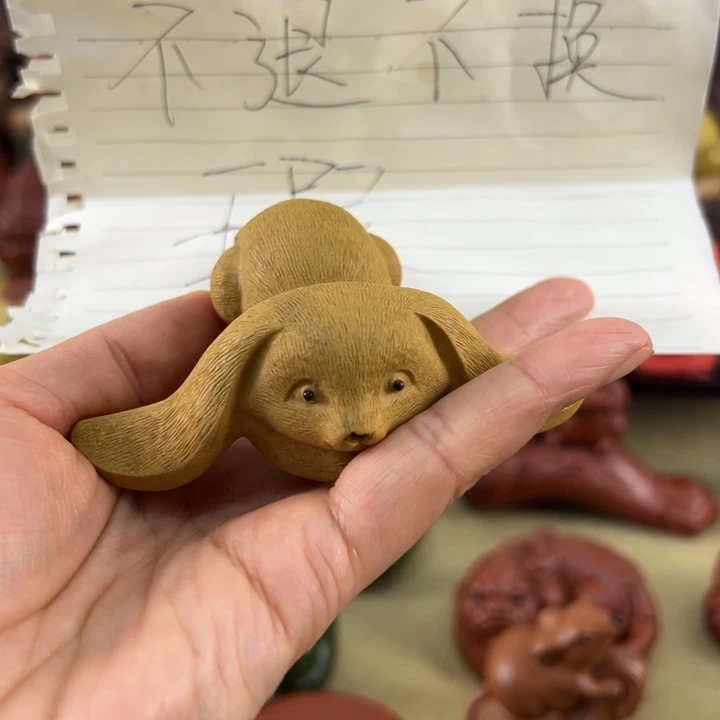 紫砂茶宠黑*龙紫砂小狗