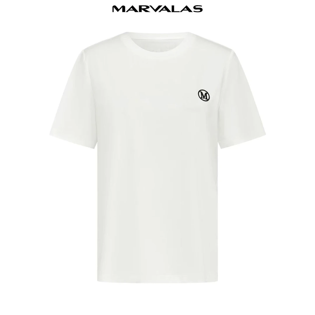 M313111924百搭圆领夏季印花时尚套头T恤