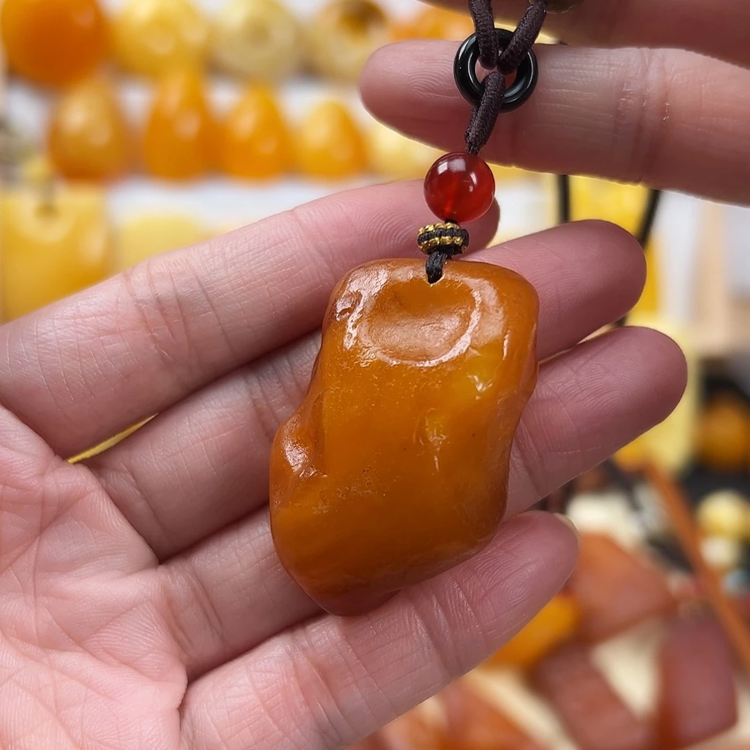 蜜蜡颈饰未镶嵌@****哥蜜蜡