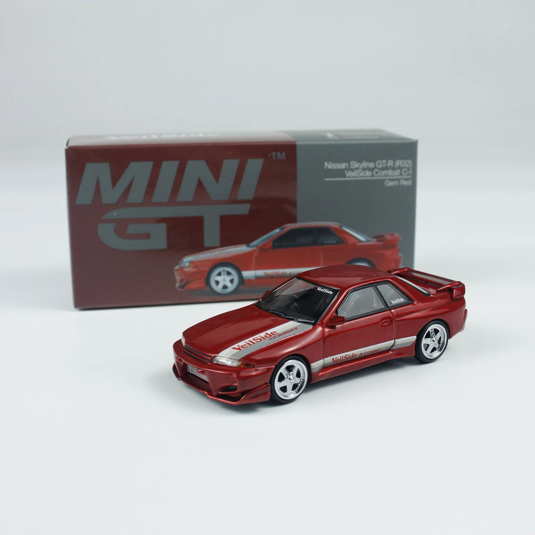 MINIGT车模987号 1:64合金日产天际线 GTR R32 VeilSide 汽车模型