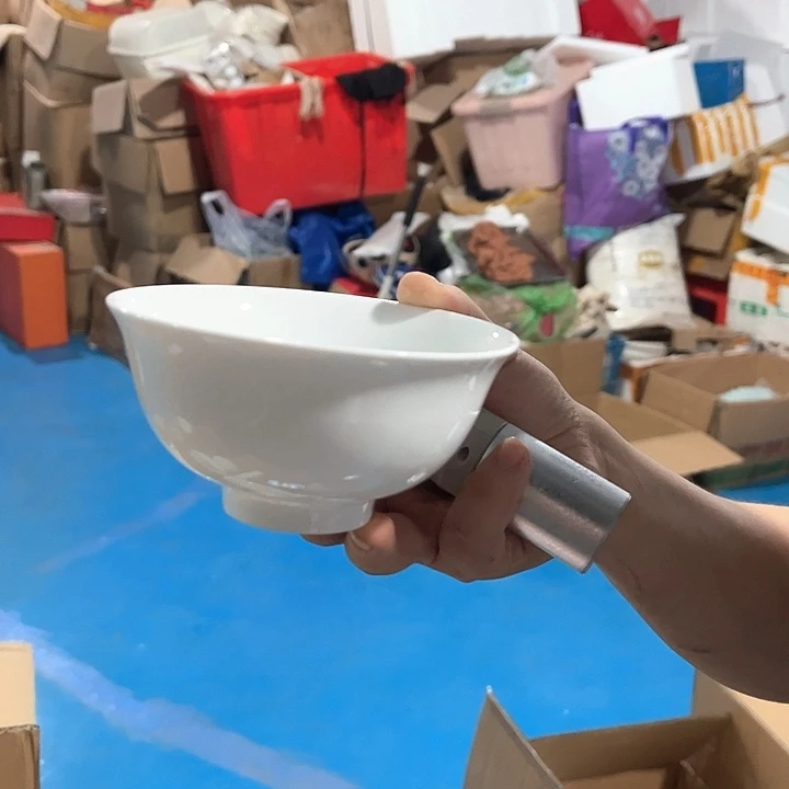 瓷片云白4.75英寸米饭碗十个包邮