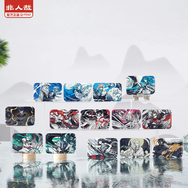 非人哉仙山琼阁系列马口铁徽章盲盒色纸透卡拍立得吧唧亚克力分子