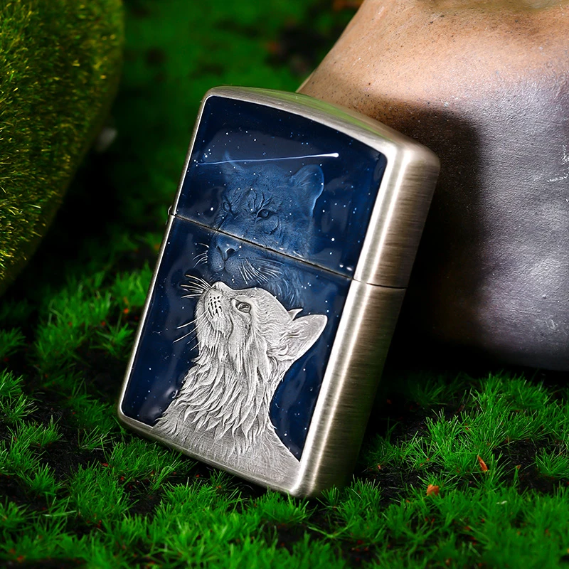 ZIPPO打火机心有猛虎千语送男士生日礼物防风煤油礼盒原装DYJ1