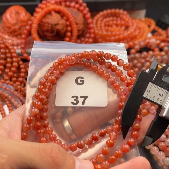 南红玛瑙未镶嵌多样性发货默认微瑕称重5mm