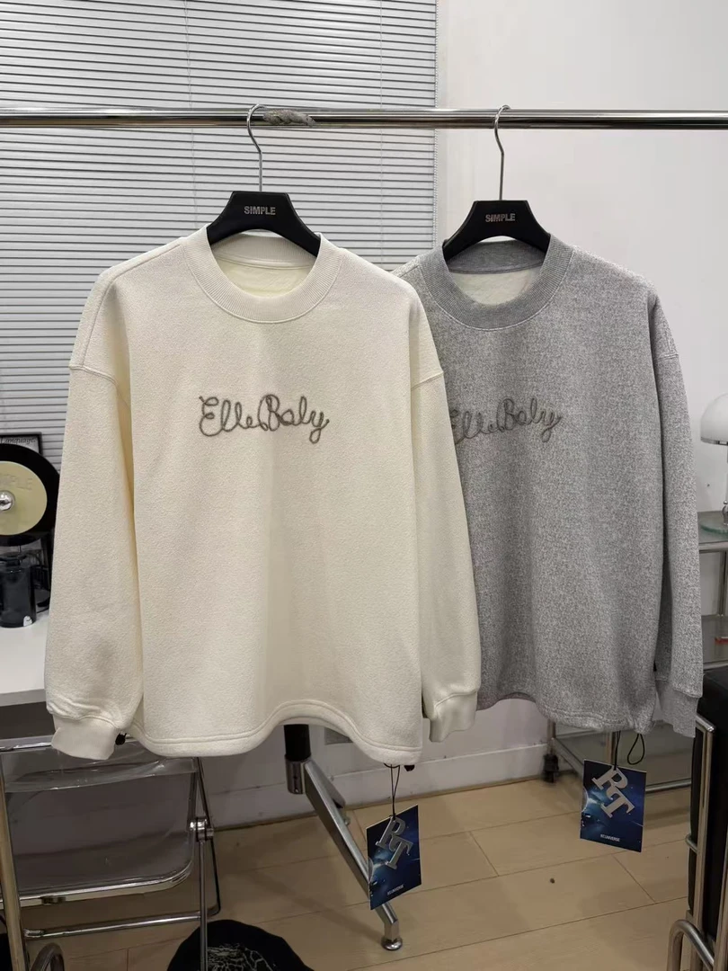 微瑕！定制面料！某保199！小众品牌500克加绒刺绣卫衣