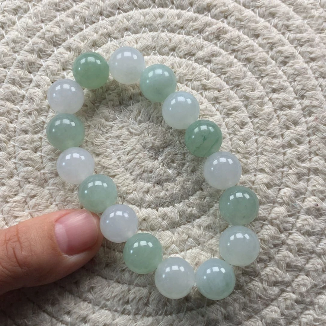 翡翠未镶嵌颈饰天然翡翠手串