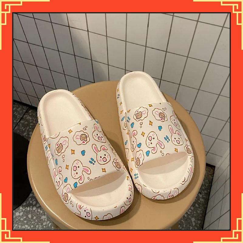 踩屎感防滑洗澡加厚底家居室内外情侣拖鞋女夏外穿学生款软PVC材