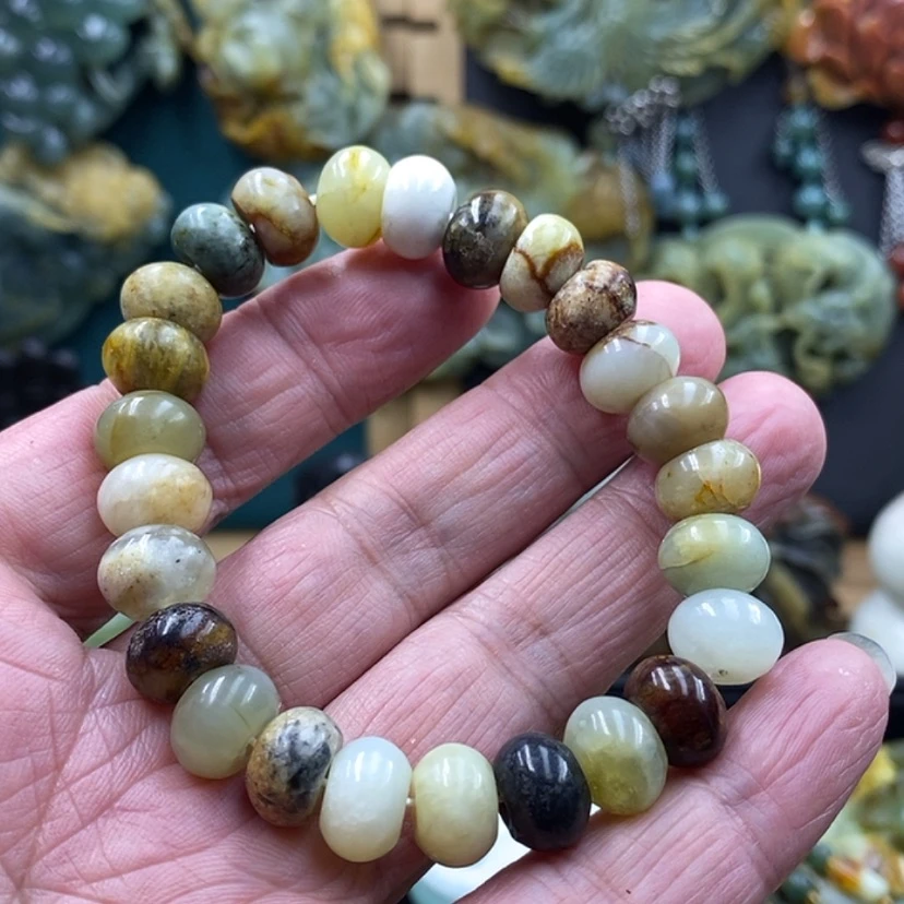 【闪购商品】未镶嵌岫玉手链随机发货