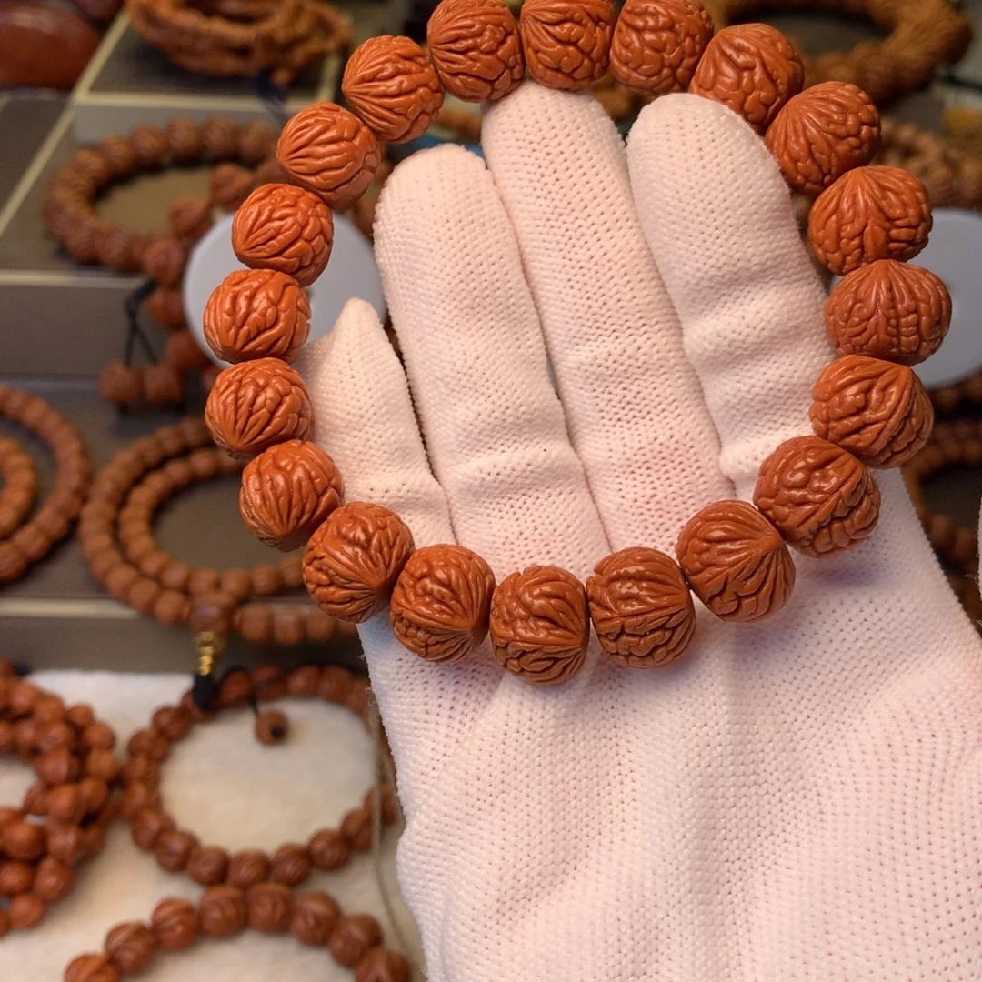 手串桃核秦岭龙纹