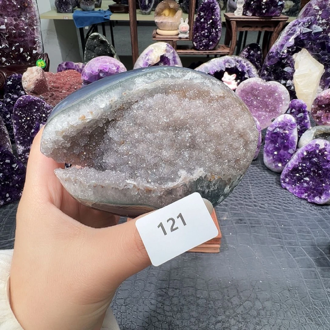 紫晶未镶嵌珠宝半成品