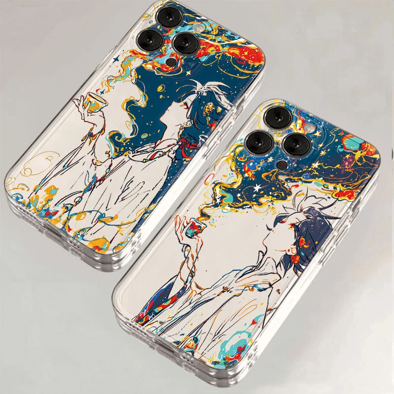 观星男孩适用iPhone16小米15华为苹果14promax手机壳12太空壳软壳