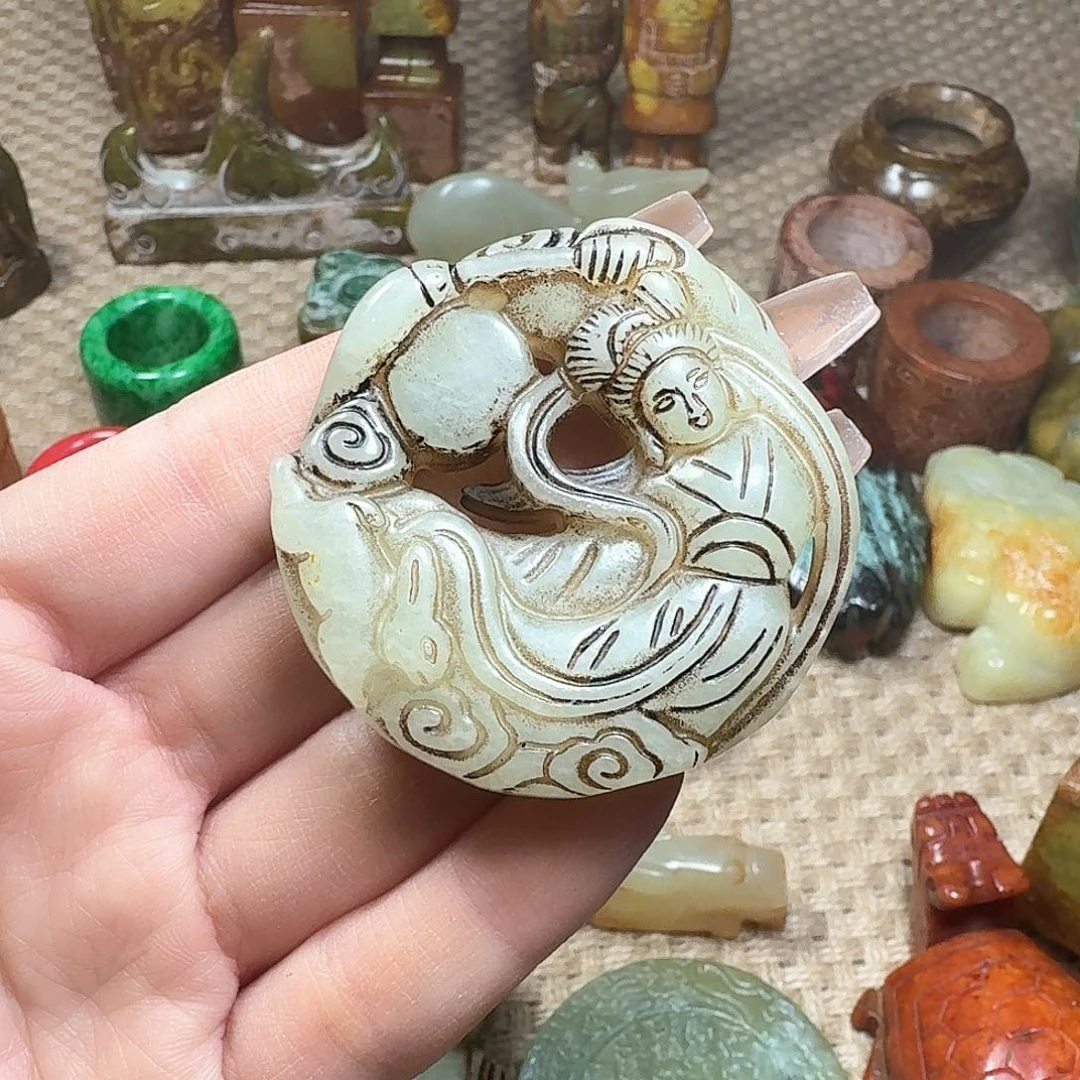 白玉菩提吊坠挂件