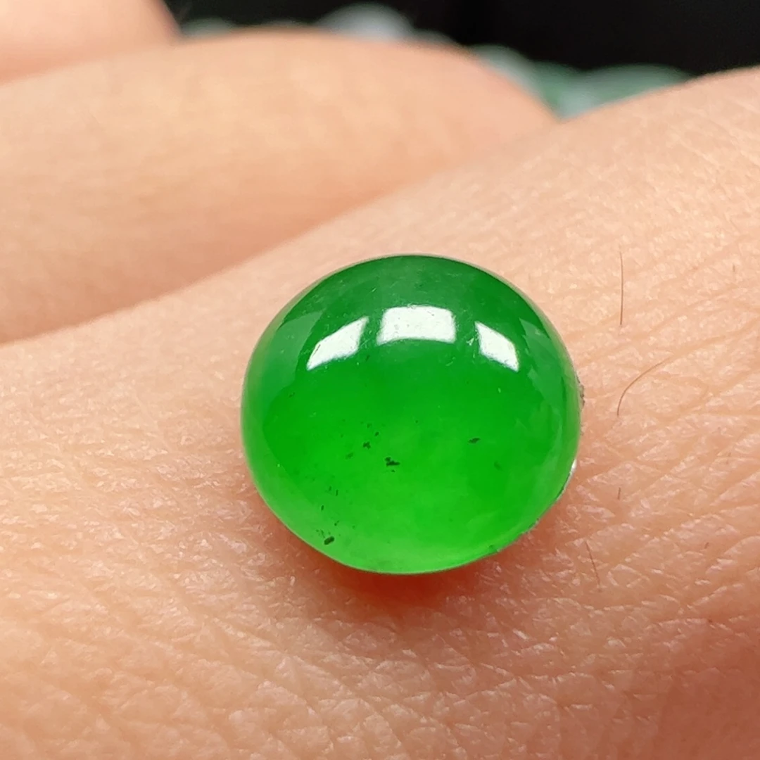 翡翠未镶嵌耳饰蛋面