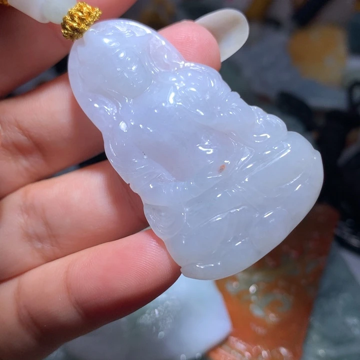 翡翠未镶嵌颈饰保真天然A货翡翠