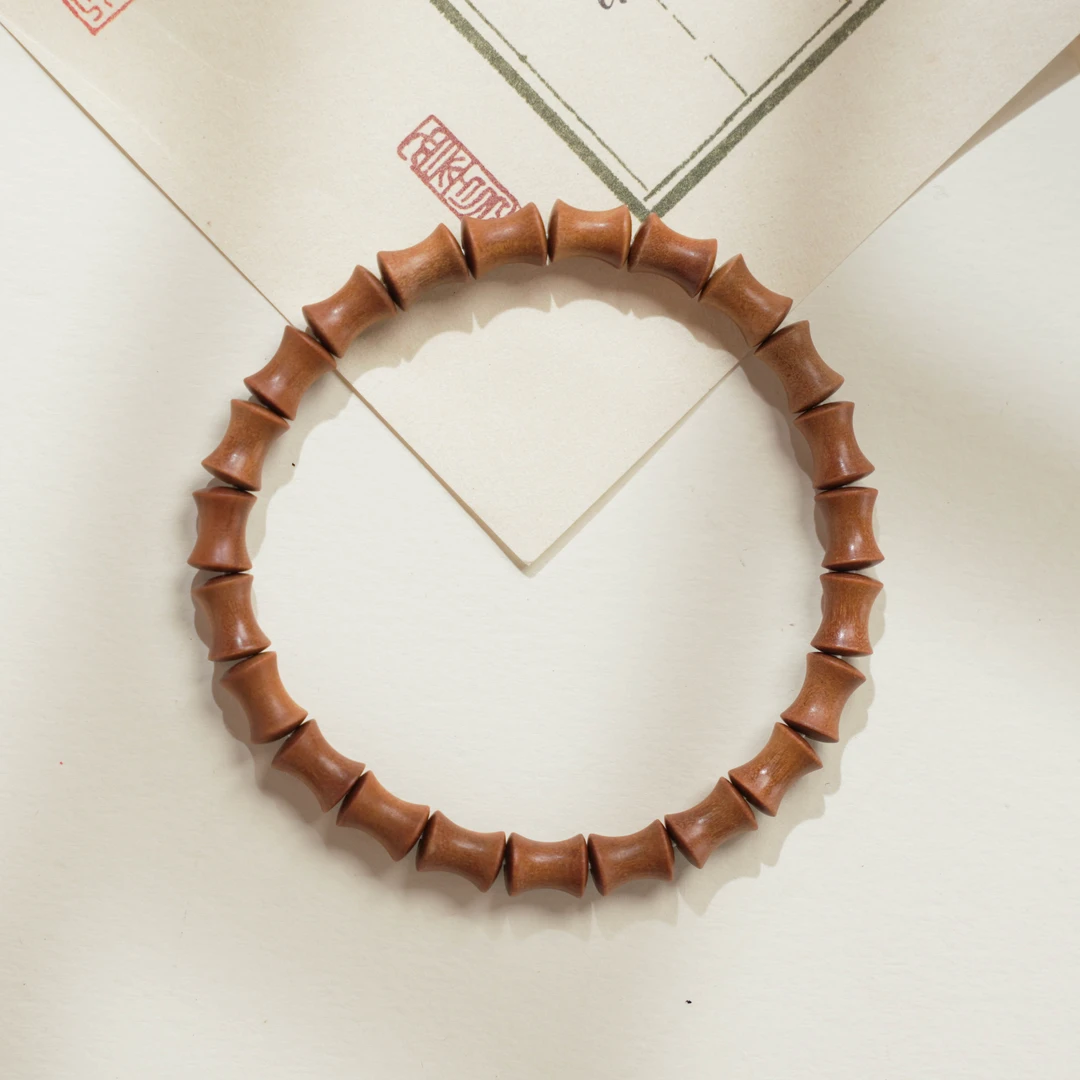 观自吾正区老山檀香木节节高升竹节珠手持手串竹节珠男女文玩