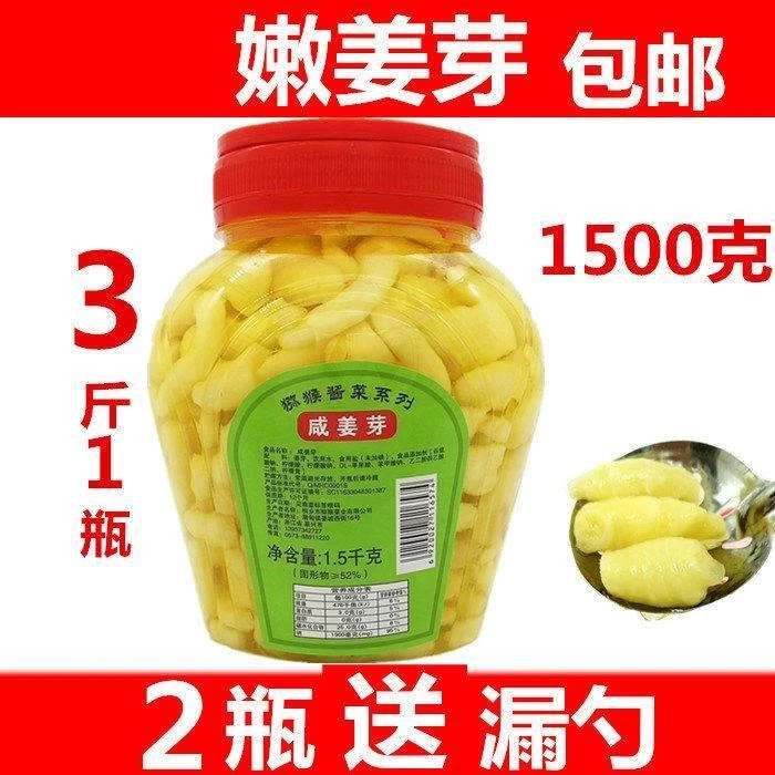 【无蔗糖】嫩姜芽新鲜爽口瓶装泡仔姜牙泡生姜嫩芽姜桐乡酱菜包邮