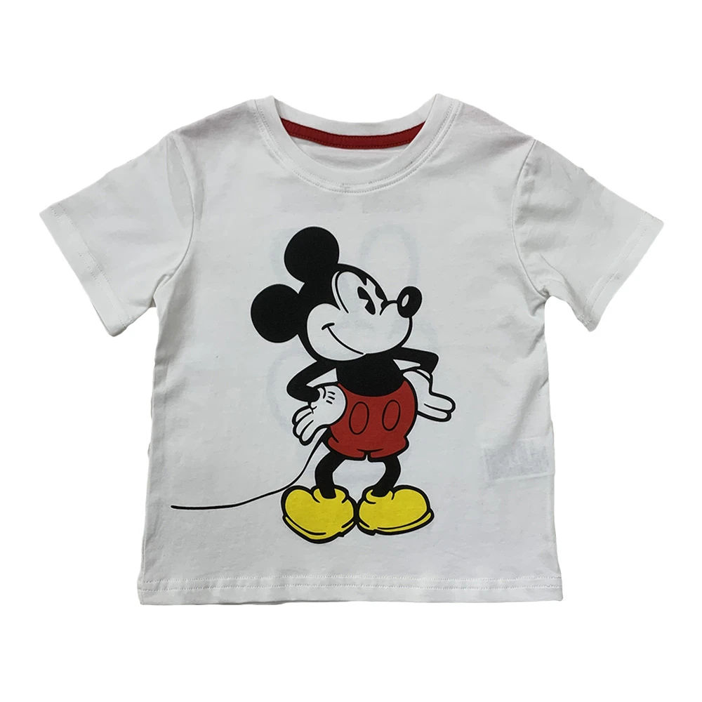 AA  【25夏季新款】白色奇奇限定男女童前后印花水印短袖T恤