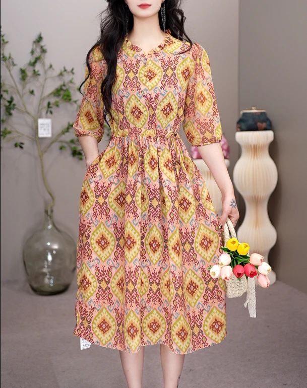 3047 【春风得意】春夏时尚气质连衣裙