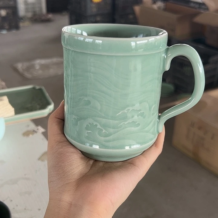 龙泉云间青瓷小米茶器