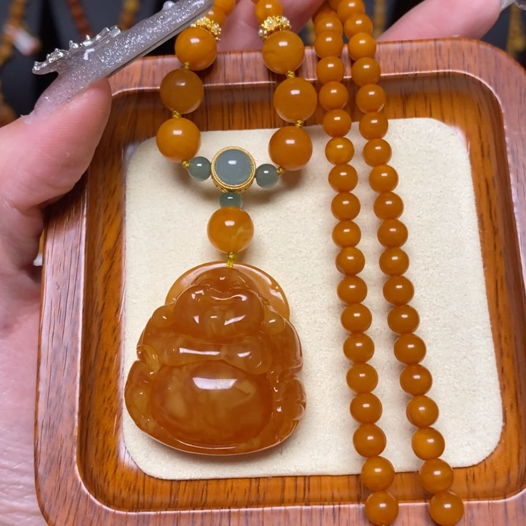 【闪购商品】蜜蜡颈饰未镶嵌项链