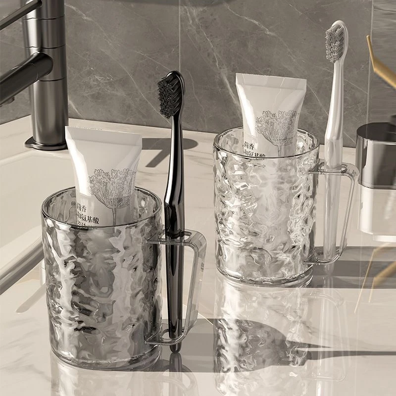 水波纹刷牙杯漱口杯宿舍牙刷牙具家用洗漱收纳杯子情侣洗漱杯子