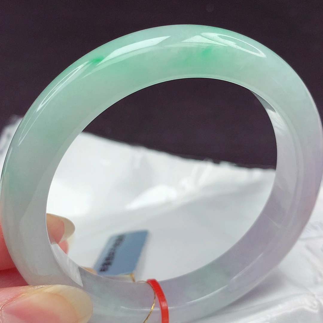 翡翠未镶嵌手镯59圈763