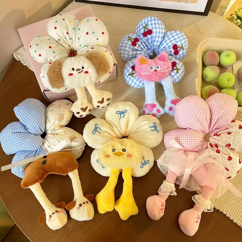 卡通大肠发圈女儿童可爱头花头饰新款女孩丸子头皮筋发绳