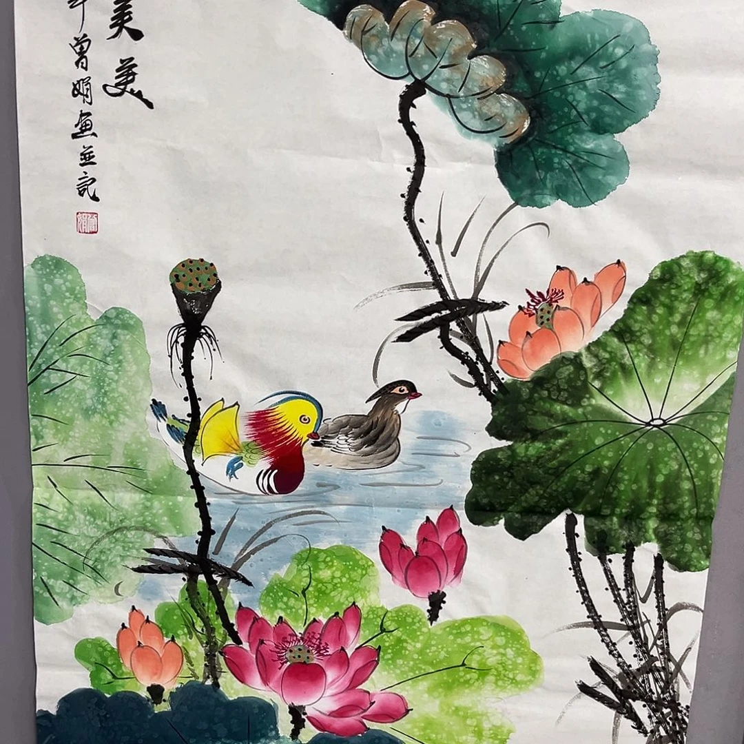 国画国画老师手绘作品