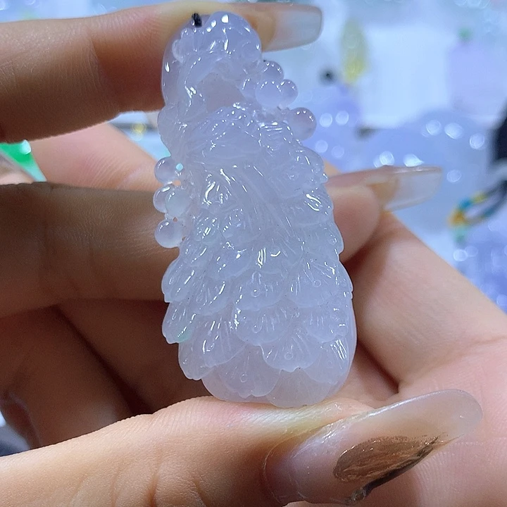 颈饰未镶嵌翡翠天然翡翠A货吊坠