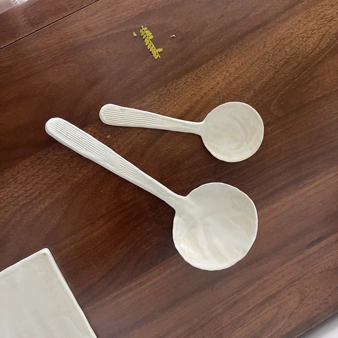 兮陶 手塑 勺（长度：大23cm/小14cm）032