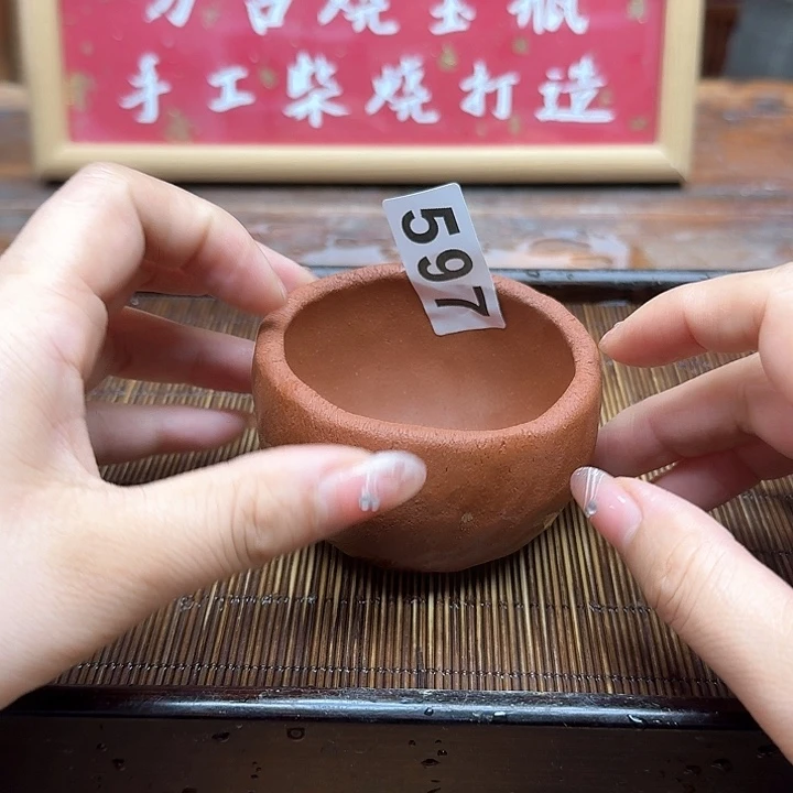 纯手工制作粗陶茶具