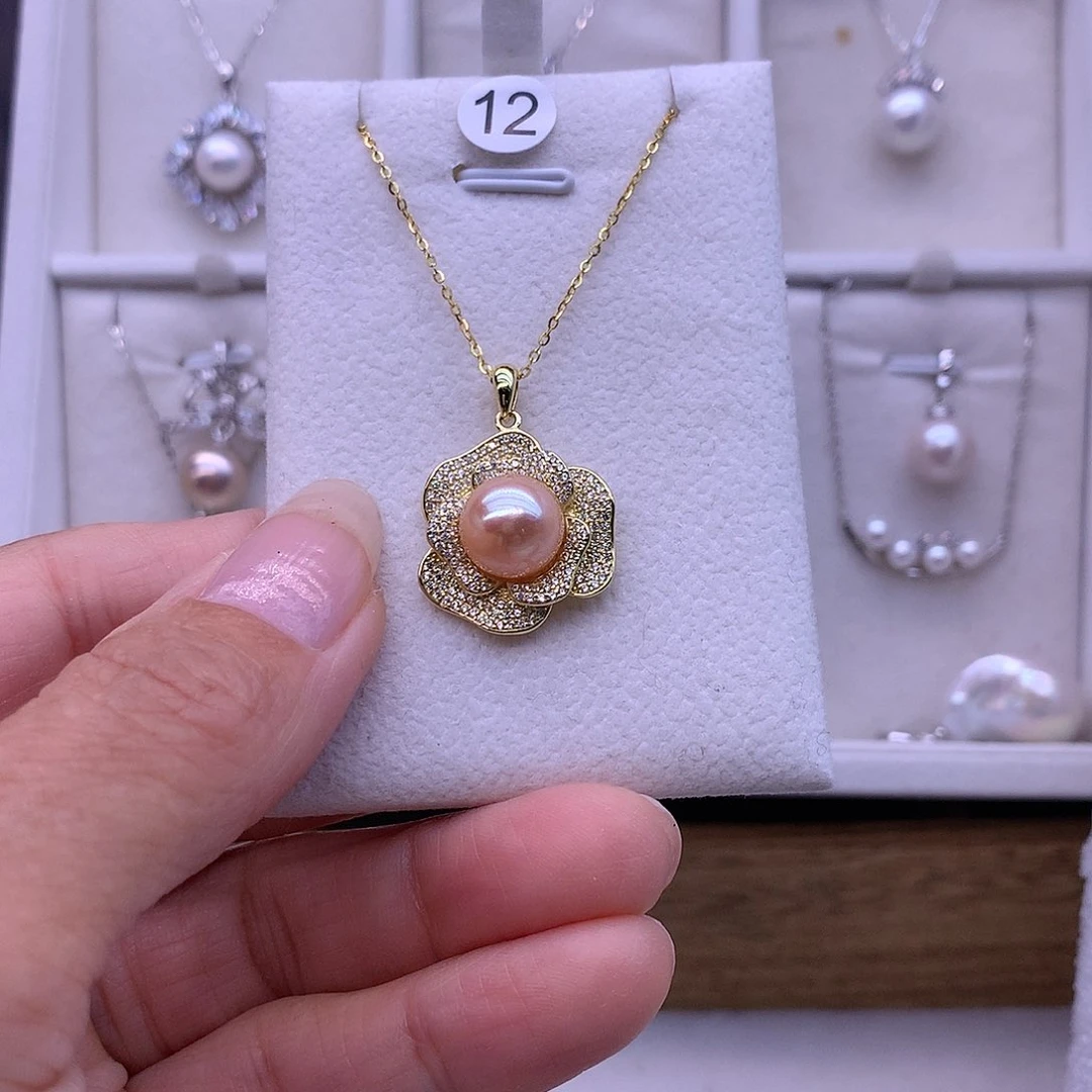 淡水珍珠耳饰合金