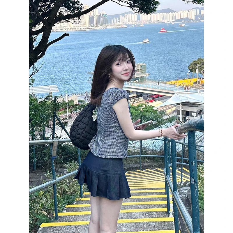 初夏装减龄搭配一整套港风高级感气质穿搭小个子甜辣chic套装裙子