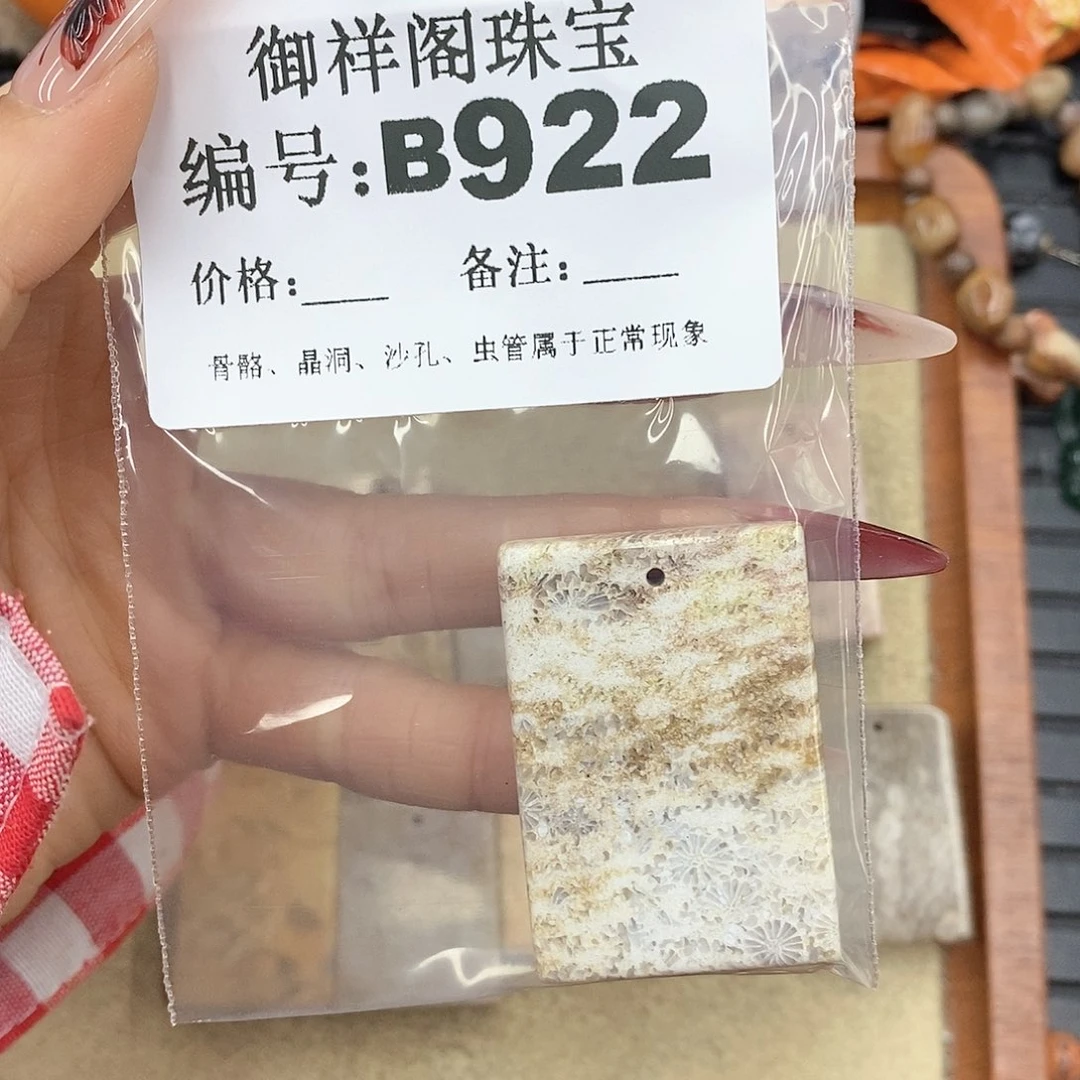 硅化珊瑚（珊瑚玉）颈饰未镶嵌陆**?