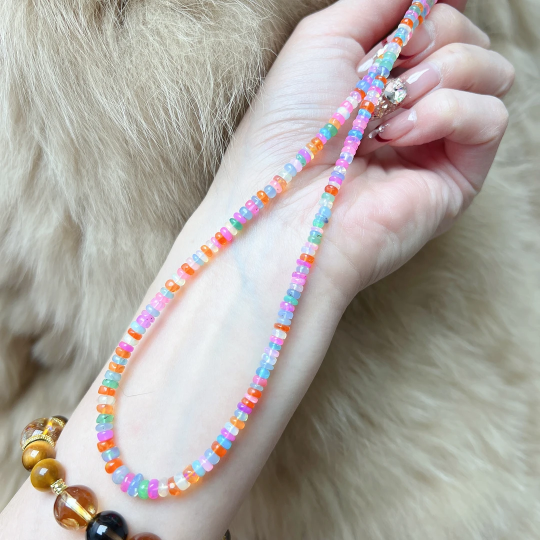 澳大利亚彩色欧项链 女款女神项链颈链