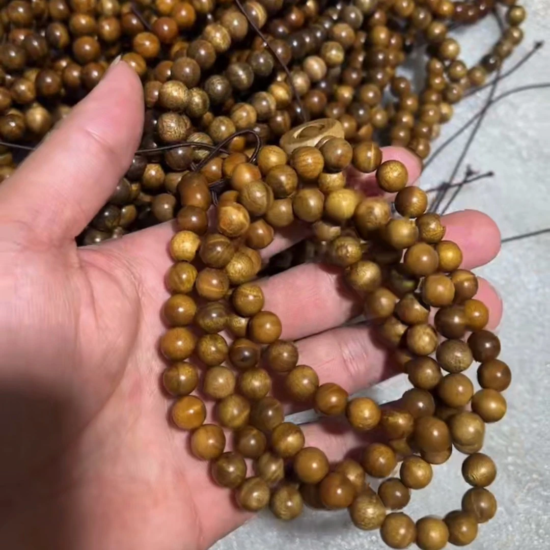 枯木 0.8 长串金丝楠木手串