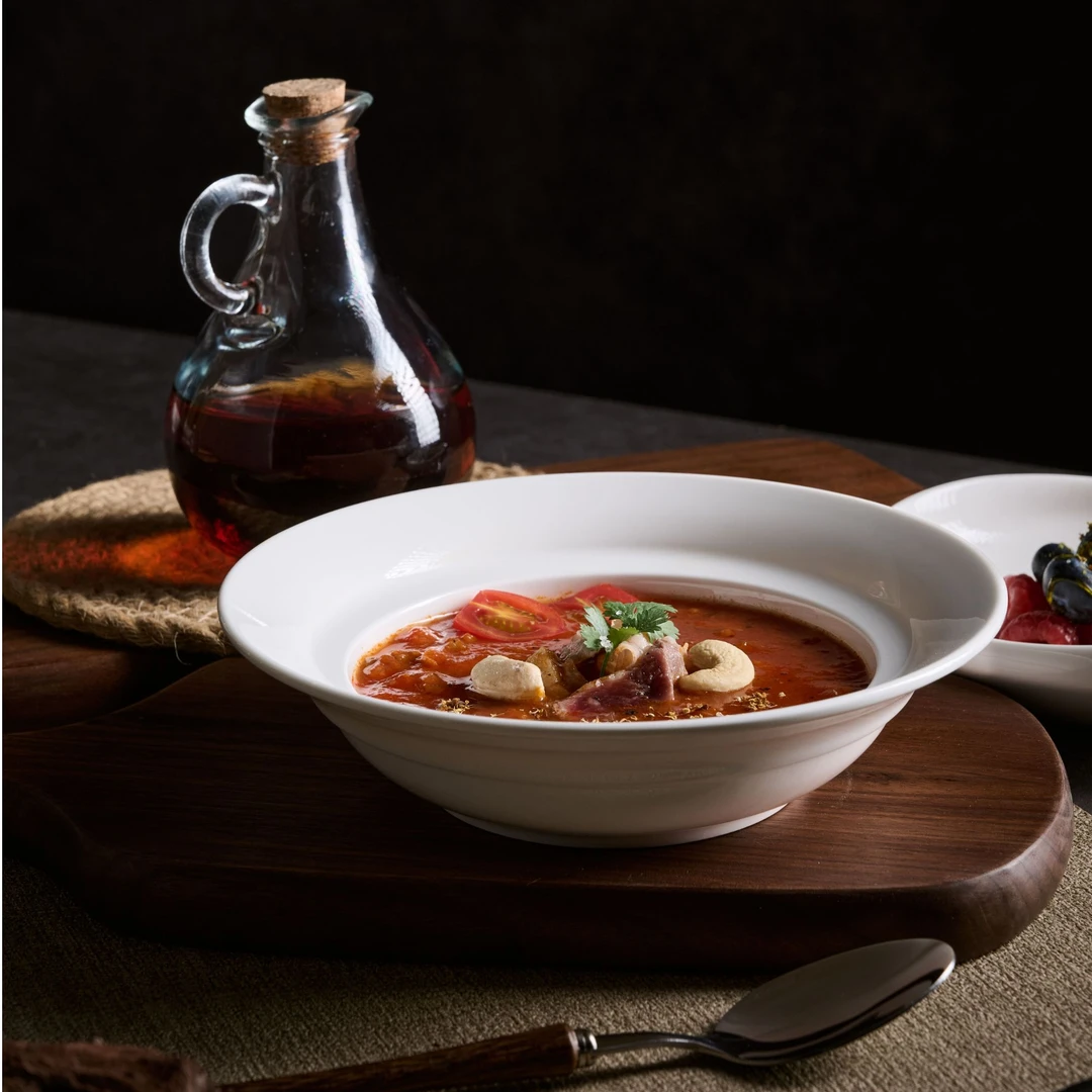 双11福利7.5寸星空草帽盘家用陶瓷纯白白瓷菜碗简约盘子饭碗